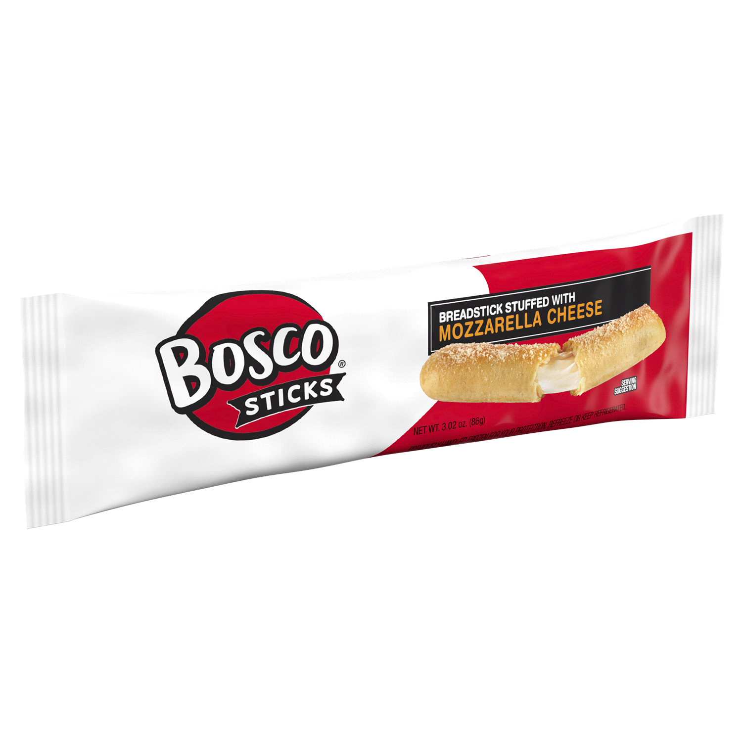 slide 5 of 5, Bosco's Bosco Individually Wrapped Breadstick Stuffed with Mozzarella Cheese, 3.02 oz