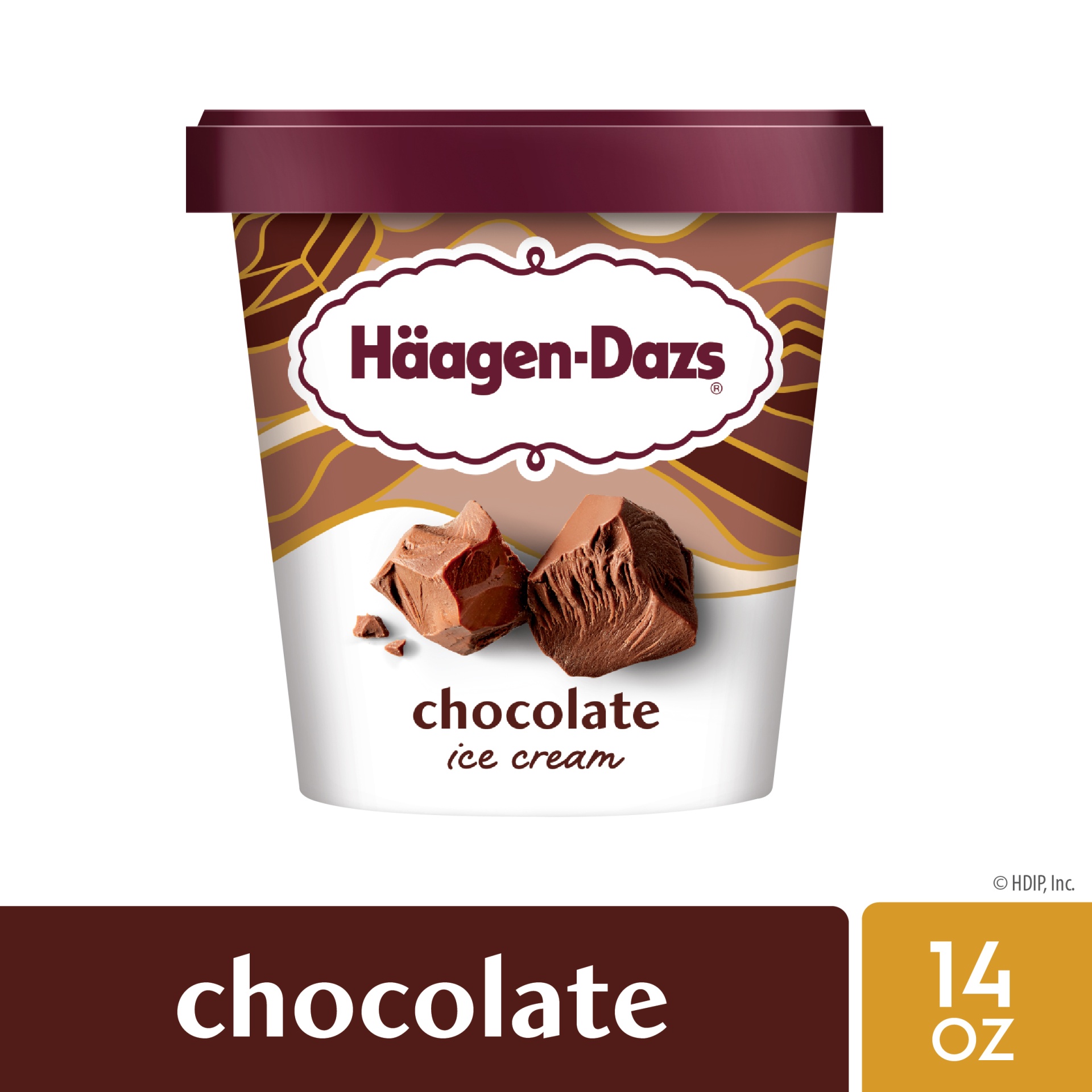 slide 1 of 7, Häagen-Dazs Chocolate Ice Cream, 14 fl oz