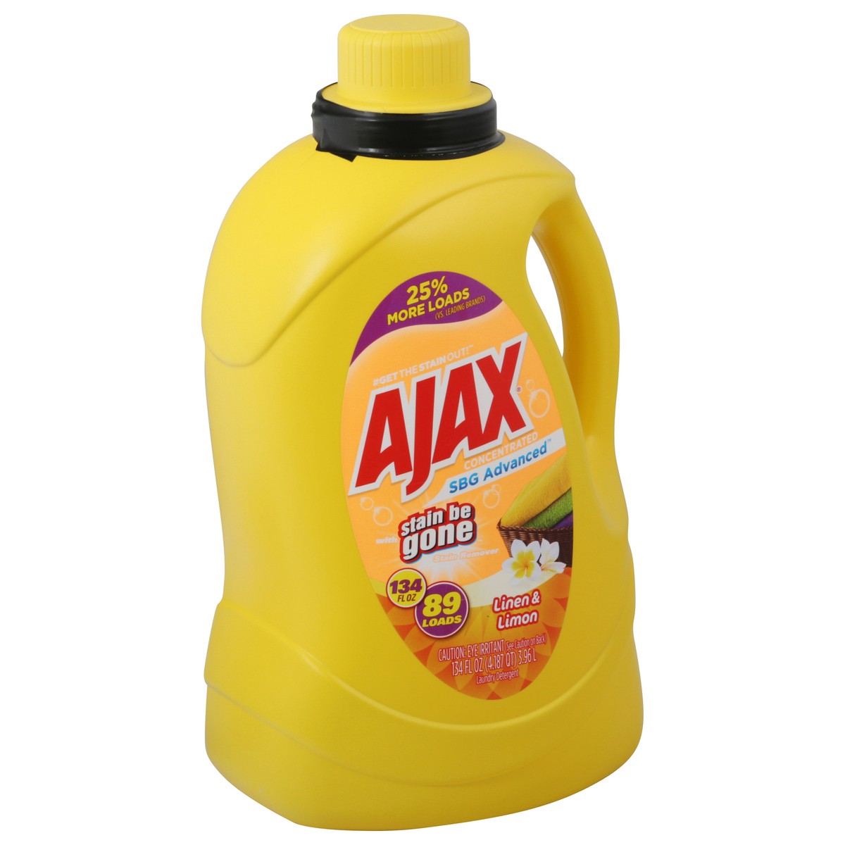 slide 2 of 10, Ajax Linen & Lemon Laundry Detergent 134 fl oz, 134 fl oz