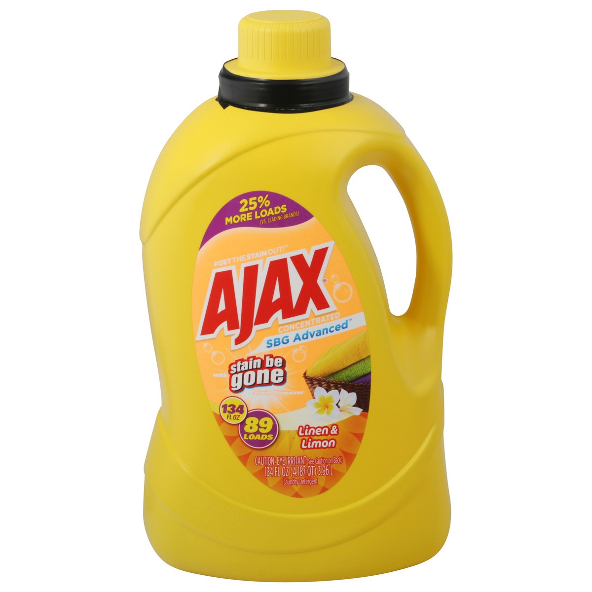 slide 10 of 10, Ajax Linen & Lemon Laundry Detergent 134 fl oz, 134 fl oz