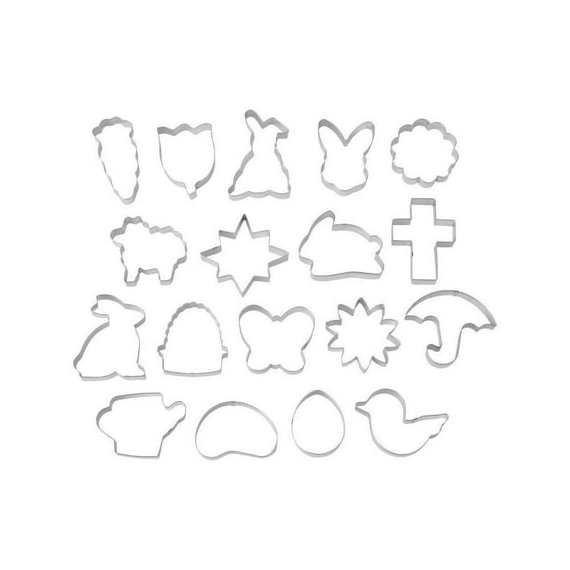 slide 2 of 4, Wilton Metal Easter Cookie Cutter Set, 18 ct
