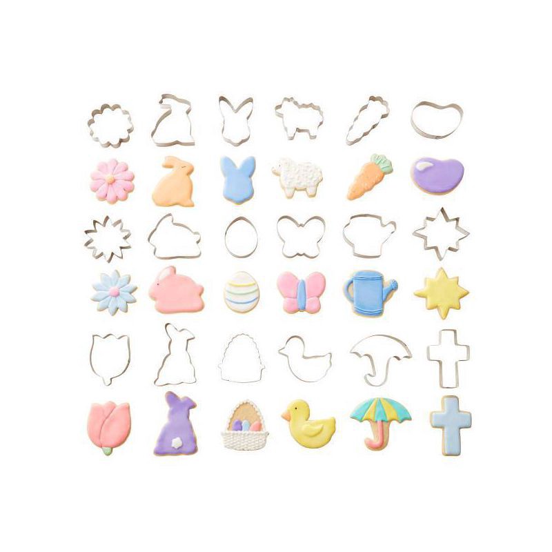 slide 4 of 4, Wilton Metal Easter Cookie Cutter Set, 18 ct