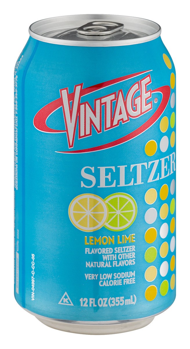 slide 5 of 9, Vintage Seltzer Lemon Lime - 12 oz, 12 oz