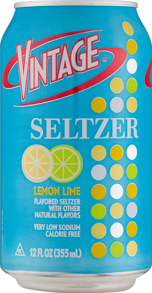 slide 8 of 9, Vintage Seltzer Lemon Lime - 12 oz, 12 oz