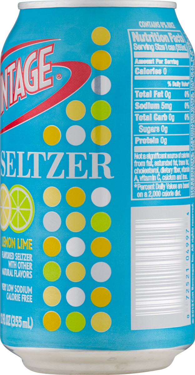 slide 6 of 9, Vintage Seltzer Lemon Lime - 12 oz, 12 oz