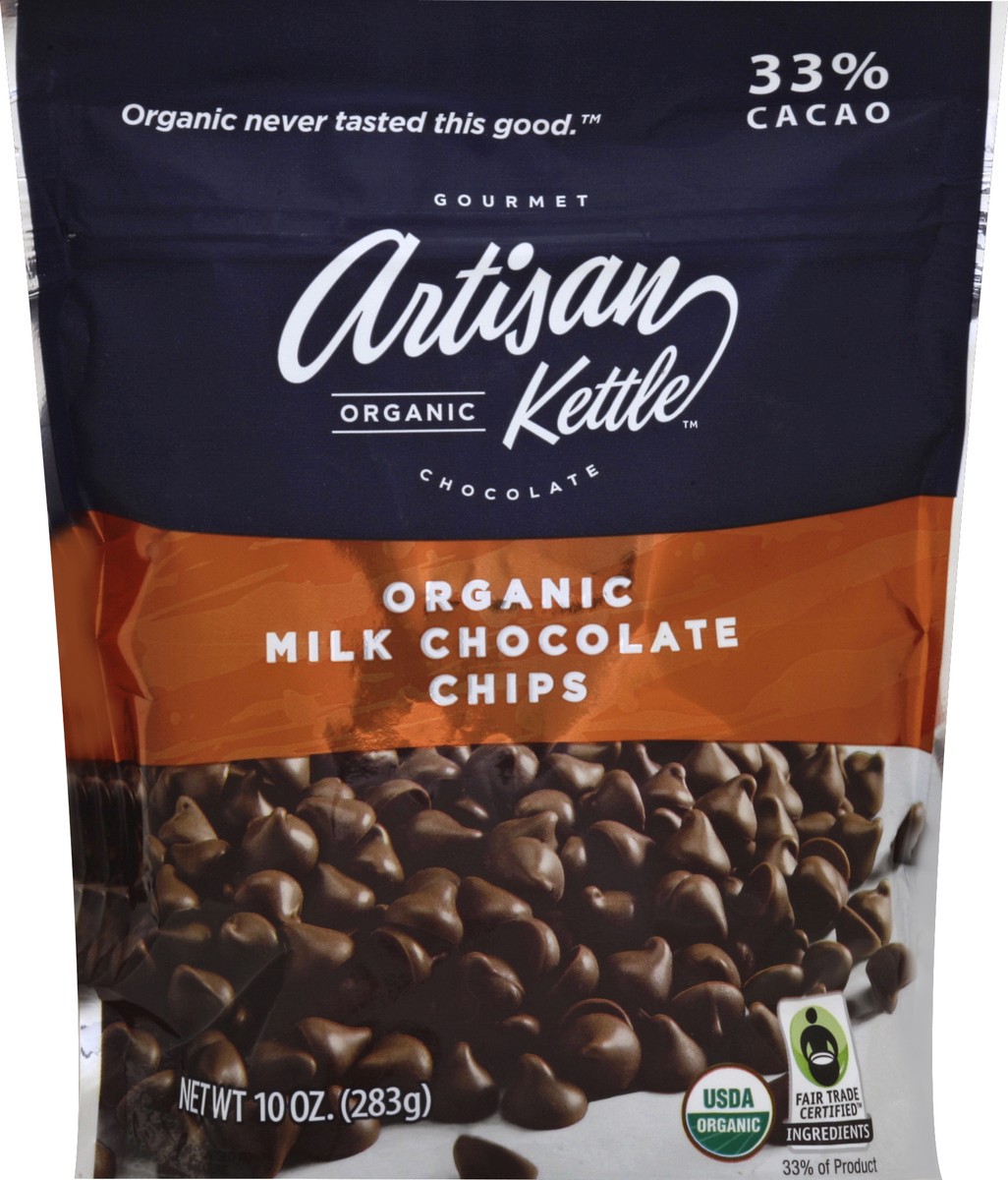 slide 2 of 2, Artisan Kettle Artket Milk Chocolate Chips, 10 oz