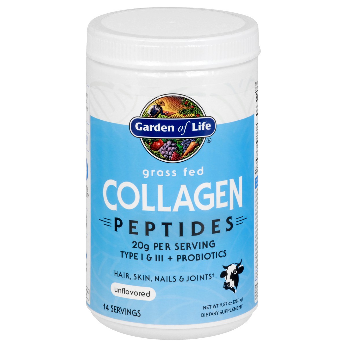 slide 1 of 9, Garden of Life Unflavored Collagen Peptides 9.87 oz, 9.87 oz