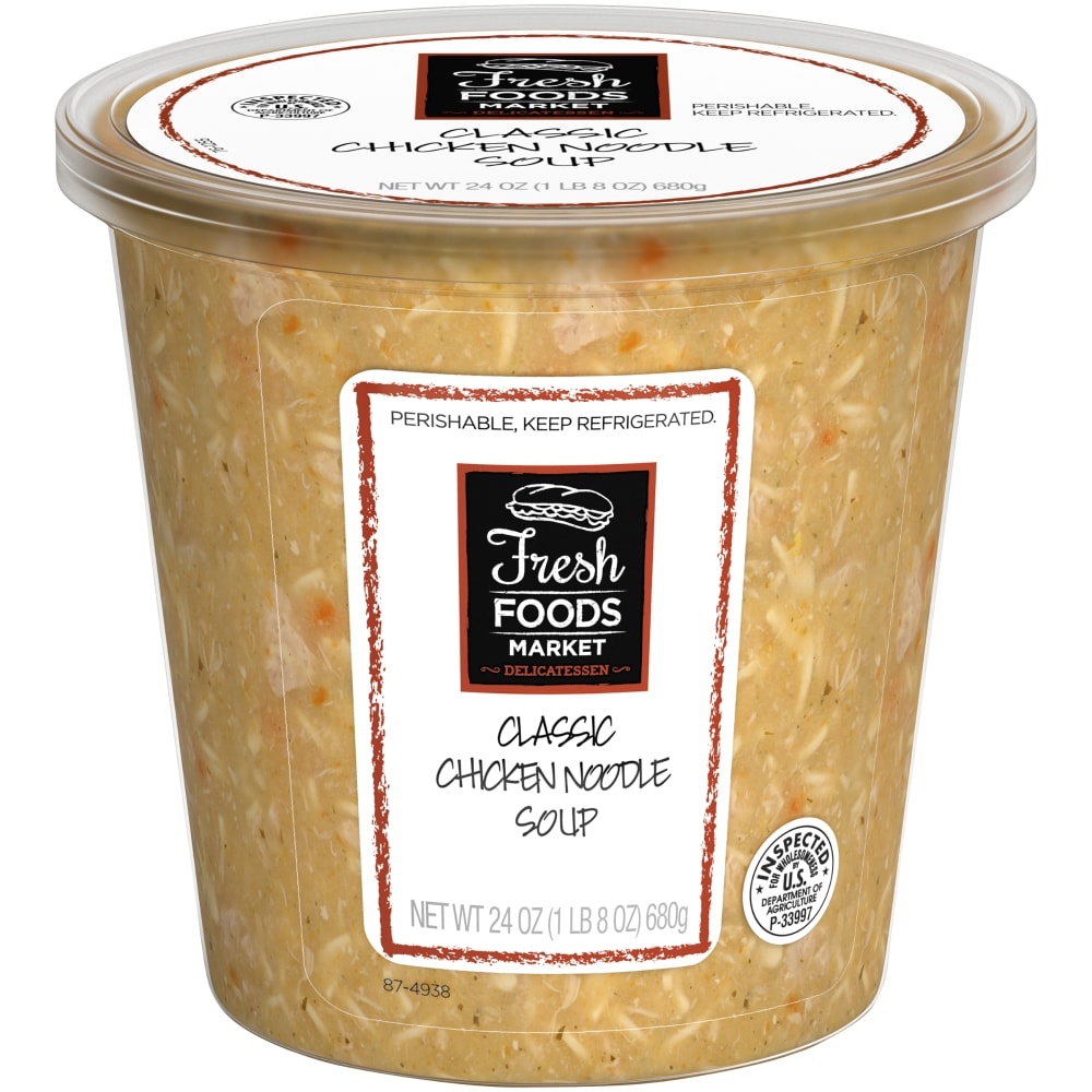 slide 1 of 1, Fresh Foods Market Classic Chicken Noodle Soup, 24 oz