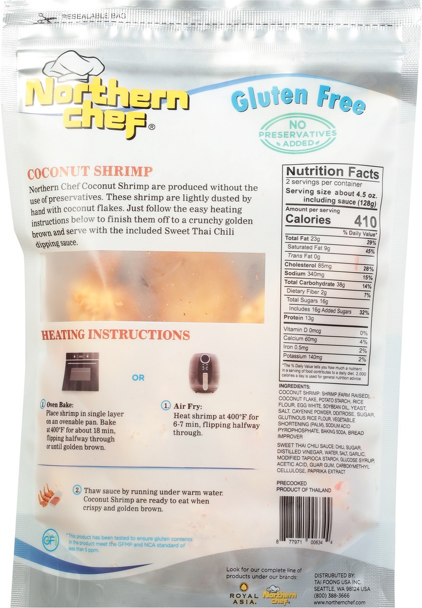 slide 8 of 9, Northern Chef Gluten Free Coconut Shrimp 9 oz, 