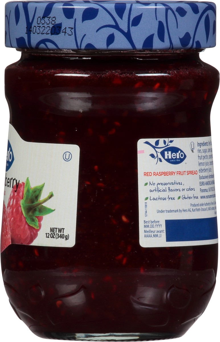 slide 4 of 12, Hero Fruit Spread Premium Red Raspberry - 12 Oz, 12 oz