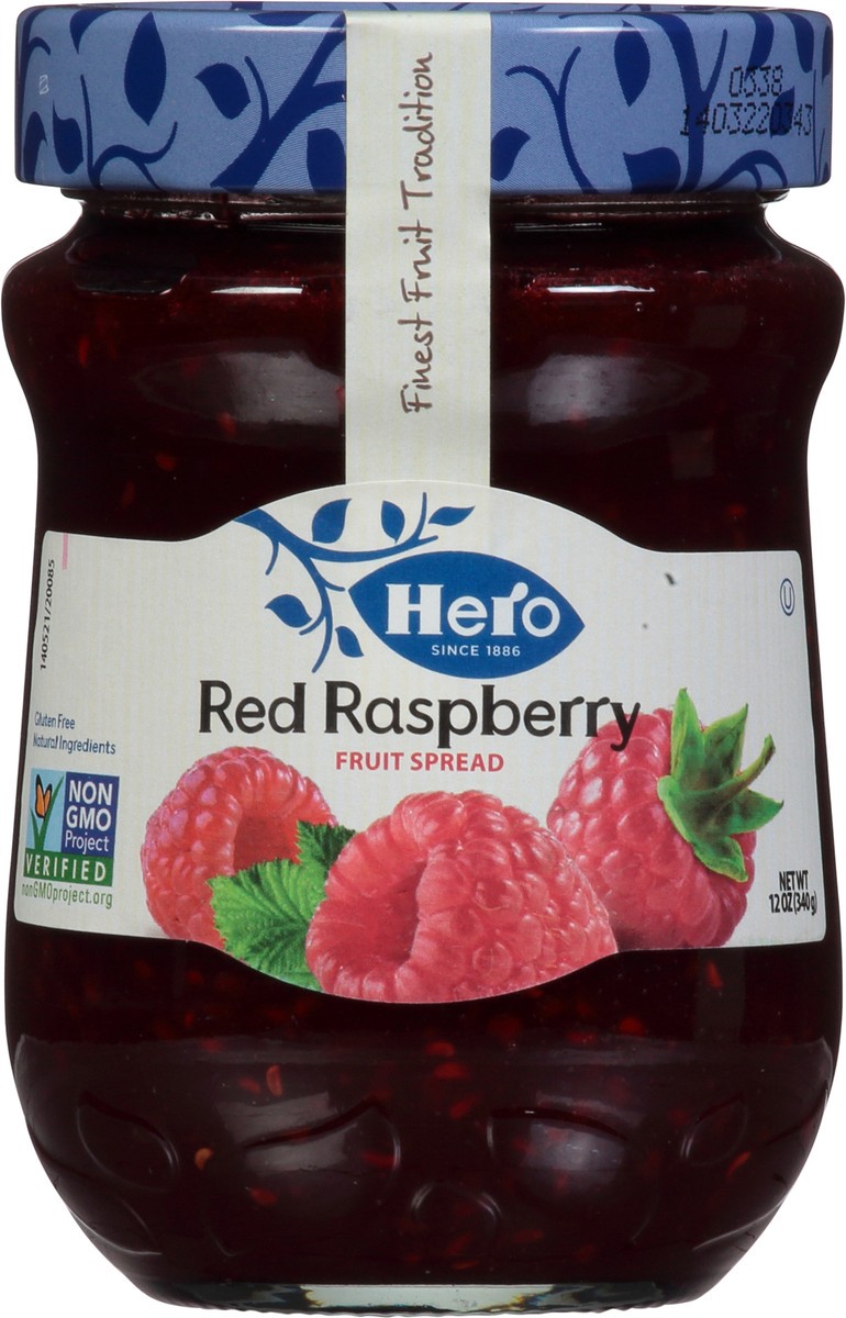 slide 5 of 12, Hero Fruit Spread Premium Red Raspberry - 12 Oz, 12 oz