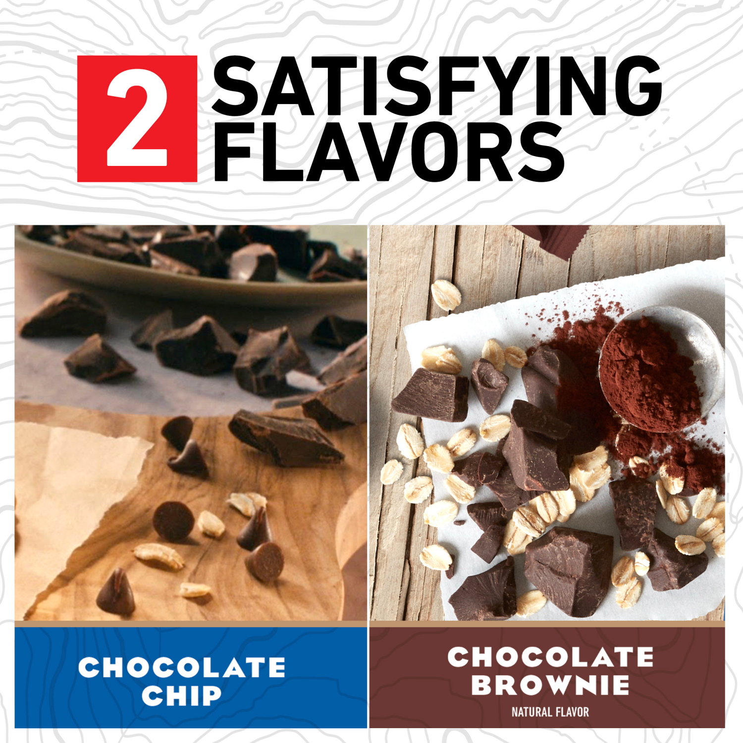 slide 6 of 8, CLIF BAR - Chocolate Chip and Chocolate Brownie - Variety Pack - Made with Organic Oats - 10g Protein - Non-GMO - Plant Based - Energy Bars - 2.4 oz. (15 Pack), 15 ct