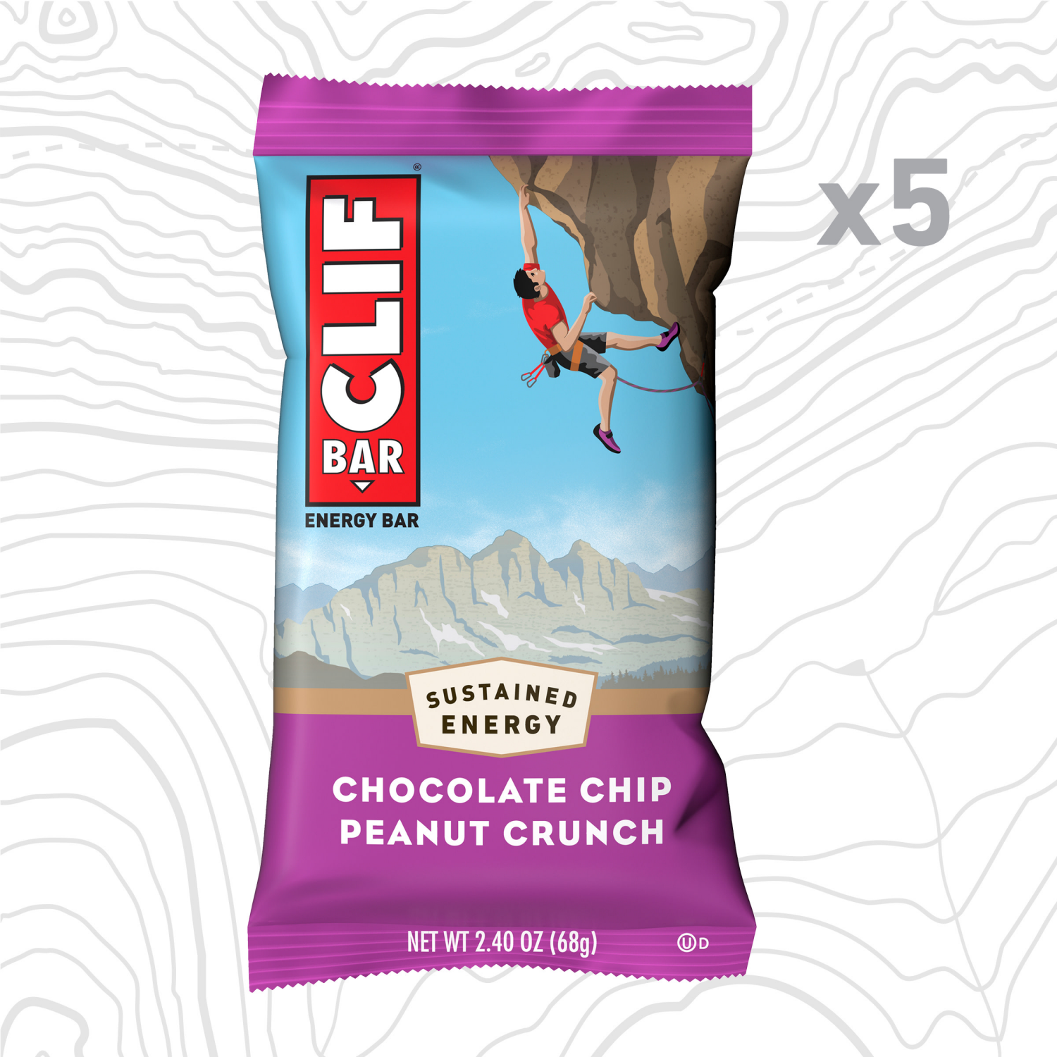 slide 4 of 8, Clif Bar Chocolate Chip Peanut Crunch Energy Bars - 12 oz, 12 oz