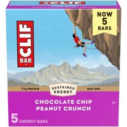 Clif Bar Chocolate Chip Peanut Crunch Energy Bars - 12 oz
