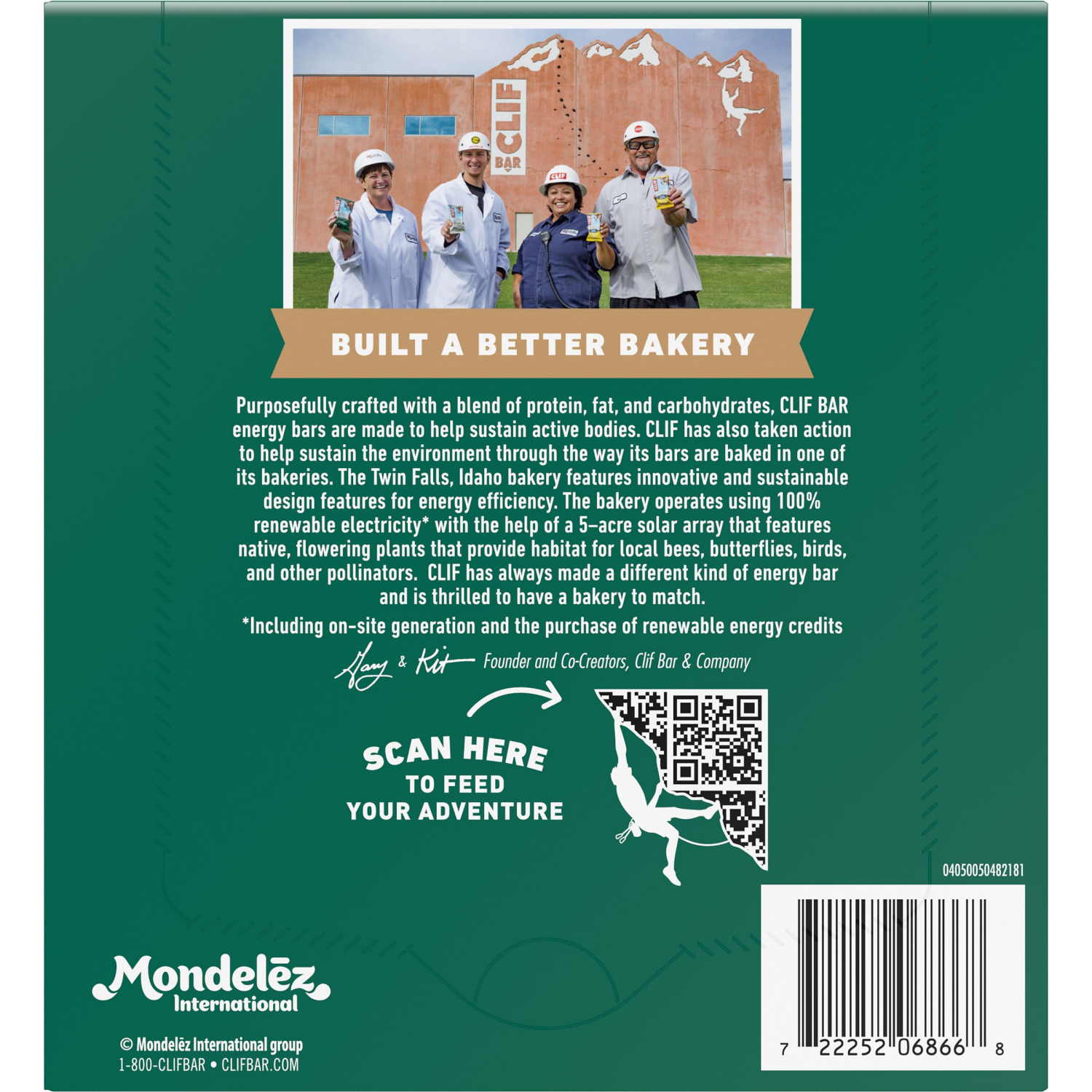 slide 8 of 8, CLIF BAR - Oatmeal Raisin Walnut - Made with Organic Oats - Energy Bars - Non-GMO - Plant Based Protein Bars (5 Pack), 5 ct