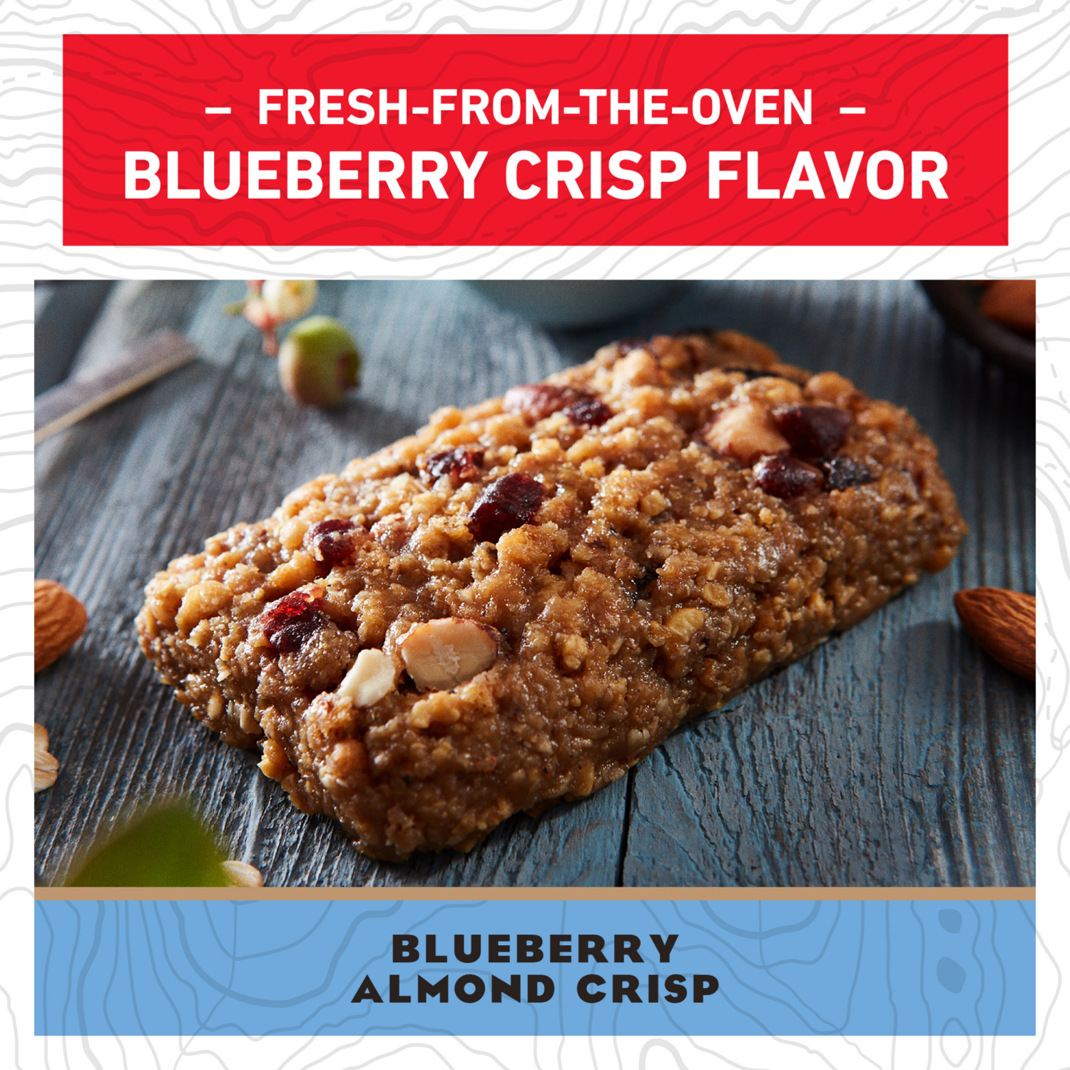 slide 6 of 8, CLIF BAR - Blueberry Almond Crisp - Made with Organic Oats - Energy Bars - Non-GMO - Plant Based Protein Bars (5 Pack), 5 ct