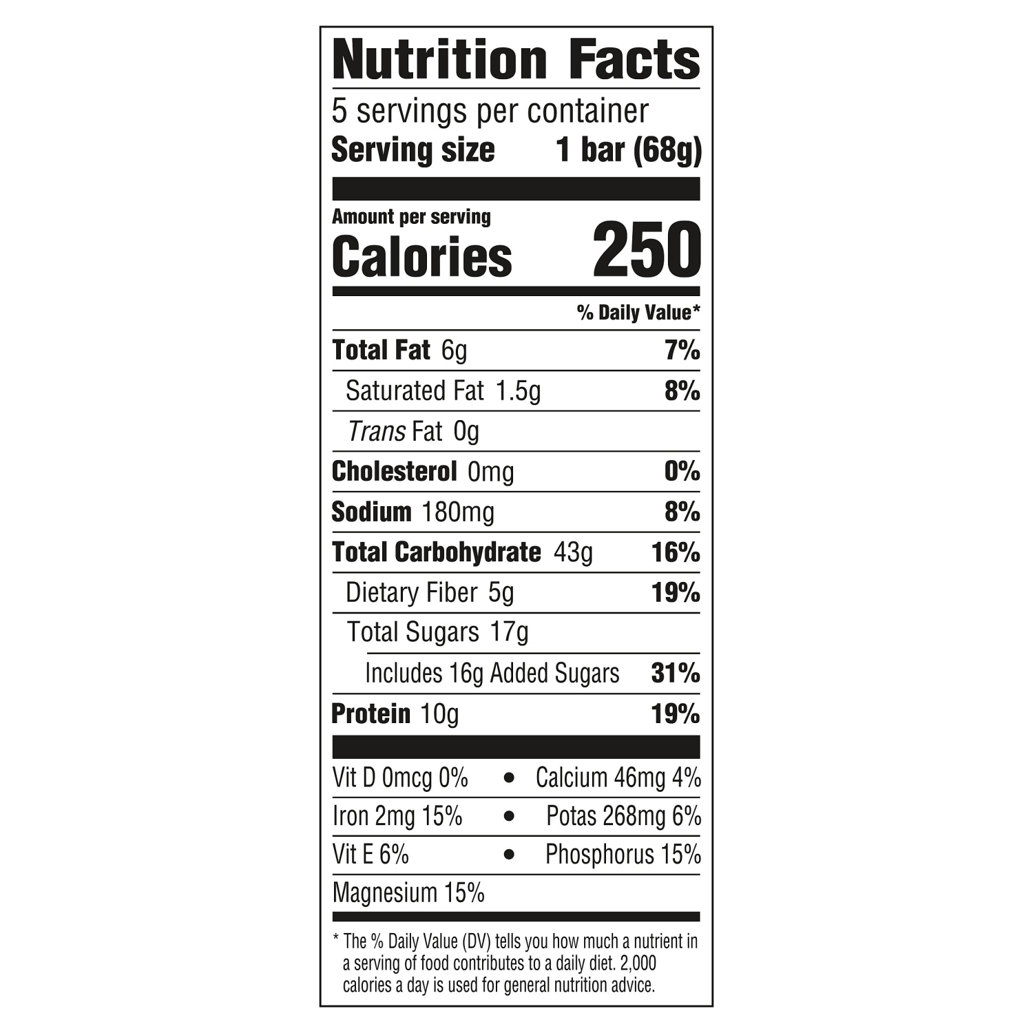 slide 5 of 8, CLIF BAR - Chocolate Brownie Flavor - Made with Organic Oats - Energy Bars - Non-GMO - Plant Based Protein Bars (5 Pack), 5 ct