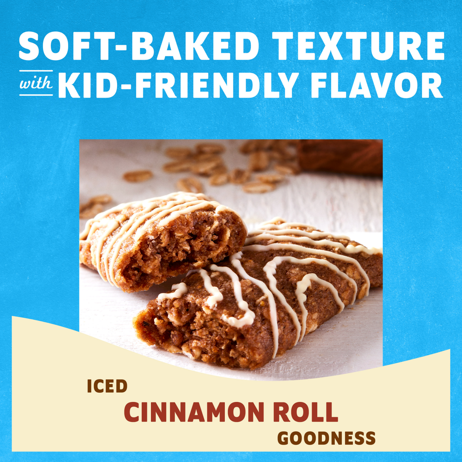 slide 6 of 8, Clif Kid Zbar - Bake Sale Collection - Cinnamon Roll - Soft Baked Snack Bars - Non-GMO - 13g Whole Grains - USDA Organic Granola Bars (12 Pack), 15.24 oz