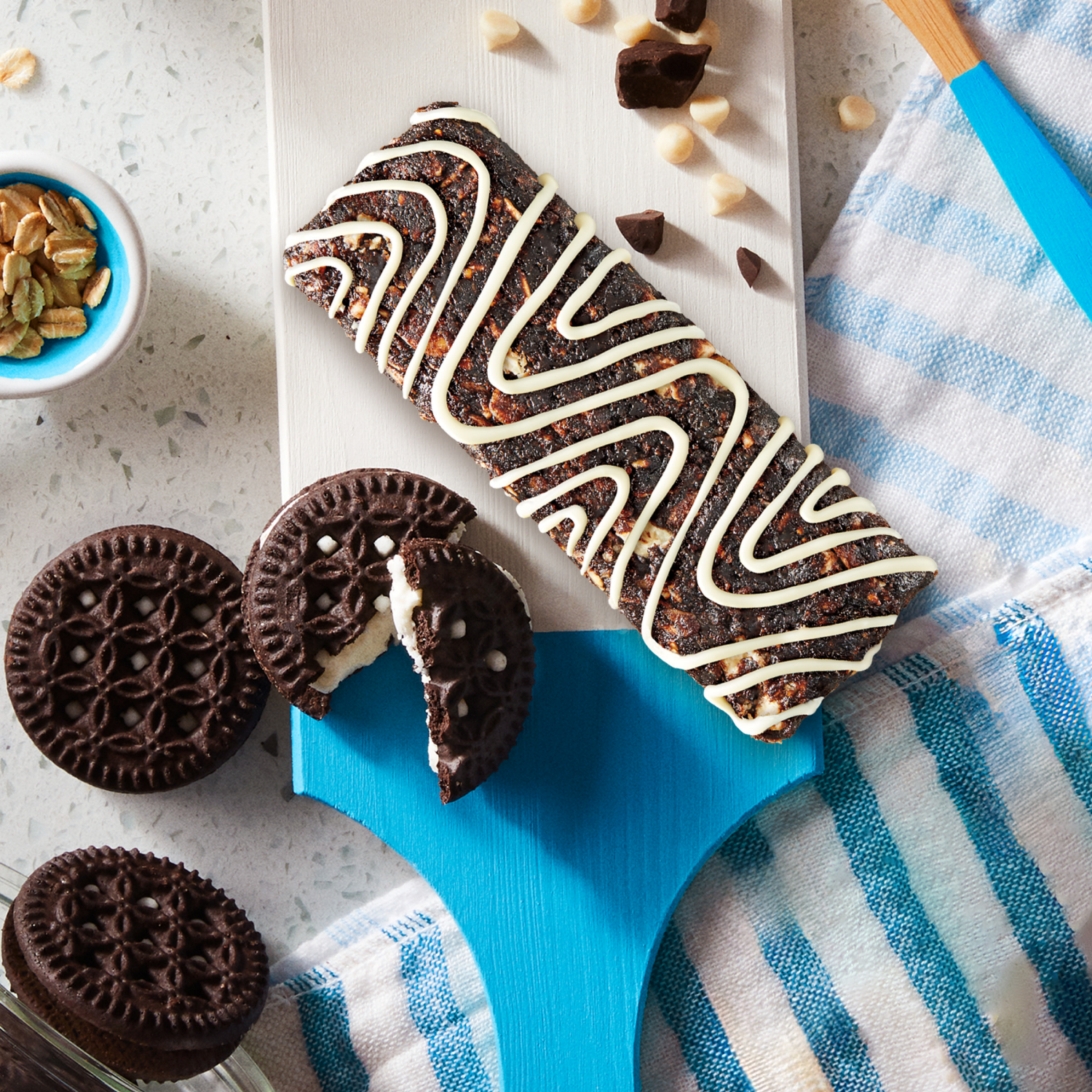 slide 2 of 8, Zbar - Bake Sale Collection - Cookies 'N Creme - Soft Baked Snack Bars - Non-GMO - 11g Whole Grains - USDA Organic Granola Bars (12 Pack), 12 ct