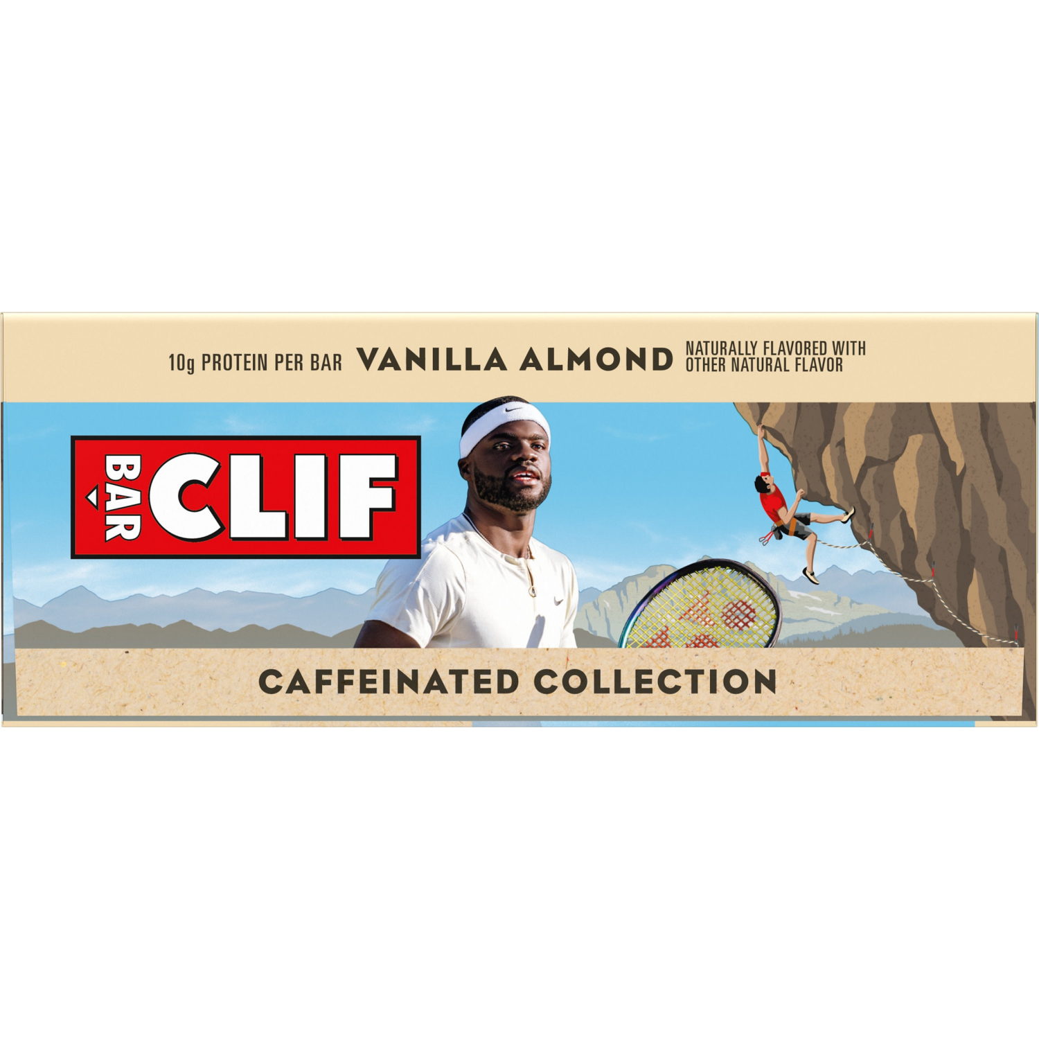 slide 4 of 8, CLIF BAR Caffeinated Collection - Vanilla Almond Flavor - Made with Organic Oats - Energy Bars - Non-GMO - Plant Based Protein Bars (5 Pack), 5 ct