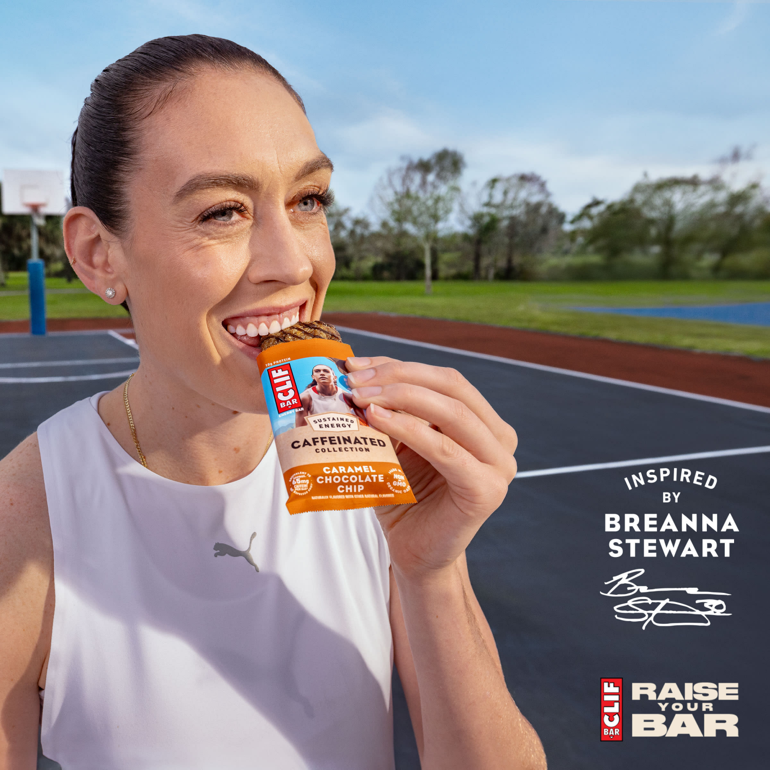 slide 2 of 8, CLIF BAR Caffeinated Collection - Caramel Chocolate Chip Flavor - Made with Organic Oats - Energy Bars - Non-GMO - Plant Based Protein Bars (5 Pack), 5 ct