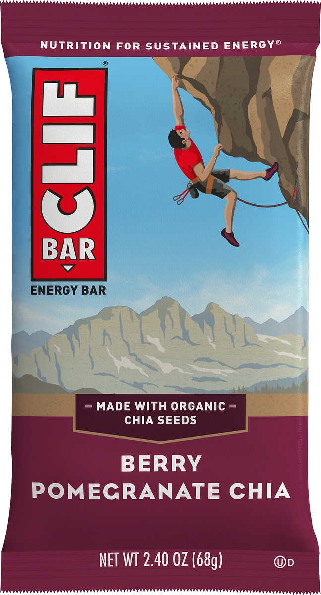 slide 7 of 8, CLIF Bar Berry Pomegranate Chia Energy Bar, 2.4 oz
