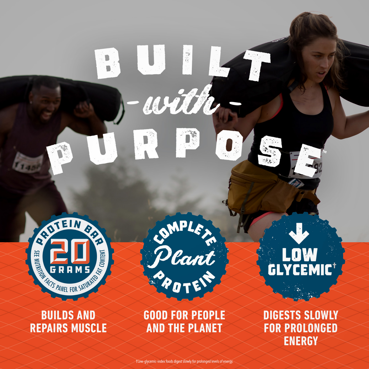 slide 8 of 8, CLIF Builders CLIF BUILDERS Protein Bars - Chocolate Flavor - 20g Plant Based Protein - Gluten Free - Non-GMO - Low Glycemic - No Artificial Sweeteners - 2.4 oz. (6 Pack), 6 ct