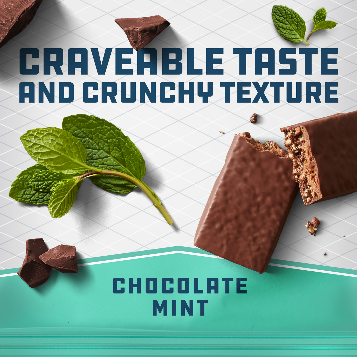 slide 6 of 8, CLIF Builders CLIF BUILDERS Protein Bars - Chocolate Mint Flavor - 20g Plant Based Protein - Gluten Free - Non-GMO - Low Glycemic - No Artificial Sweeteners - Value Pack, 2.4 oz. (12 Count), 12 ct