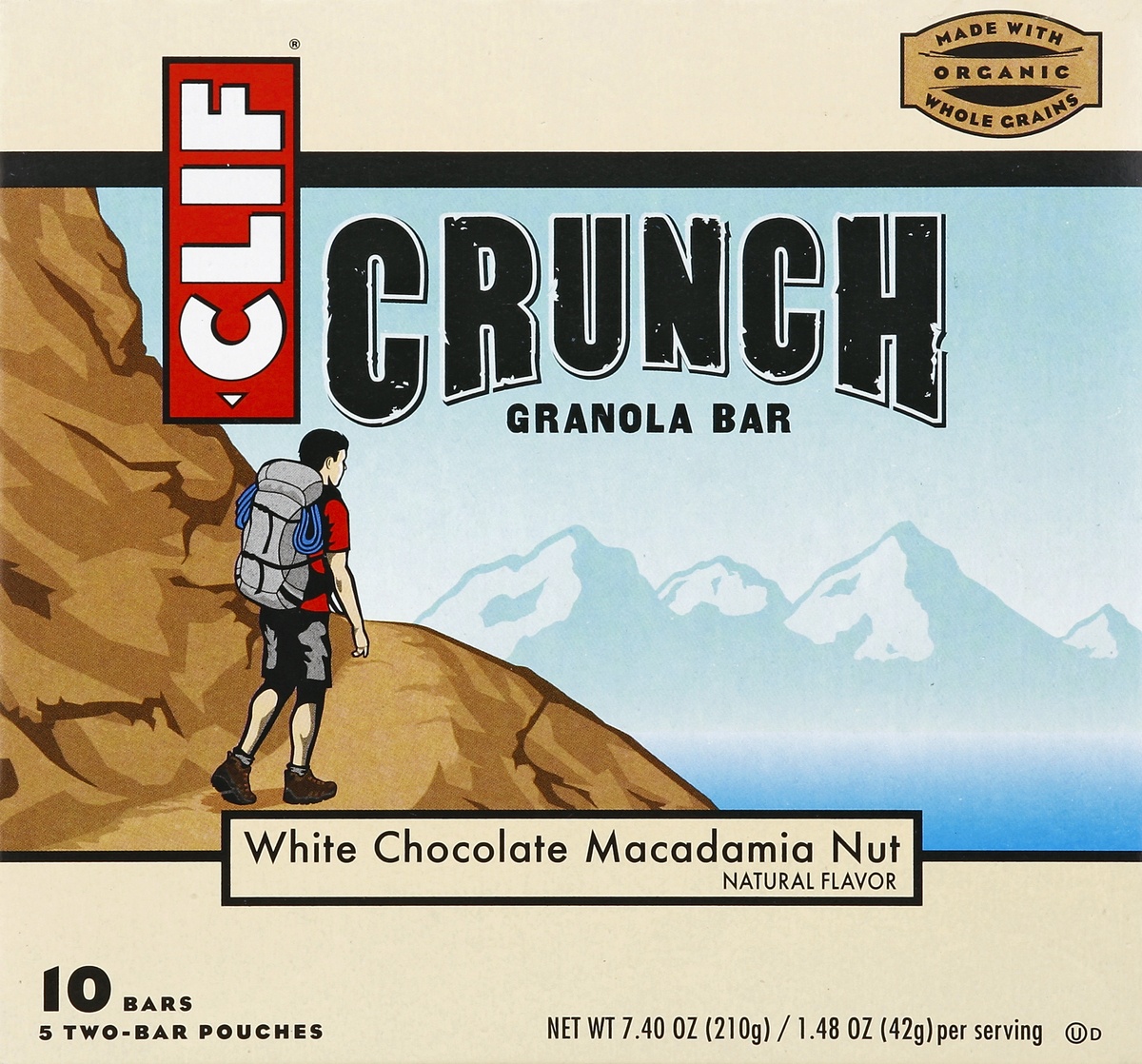 slide 6 of 6, CLIF Crunch White Chocolate Macadamia Nut Granola Bars, 5 ct