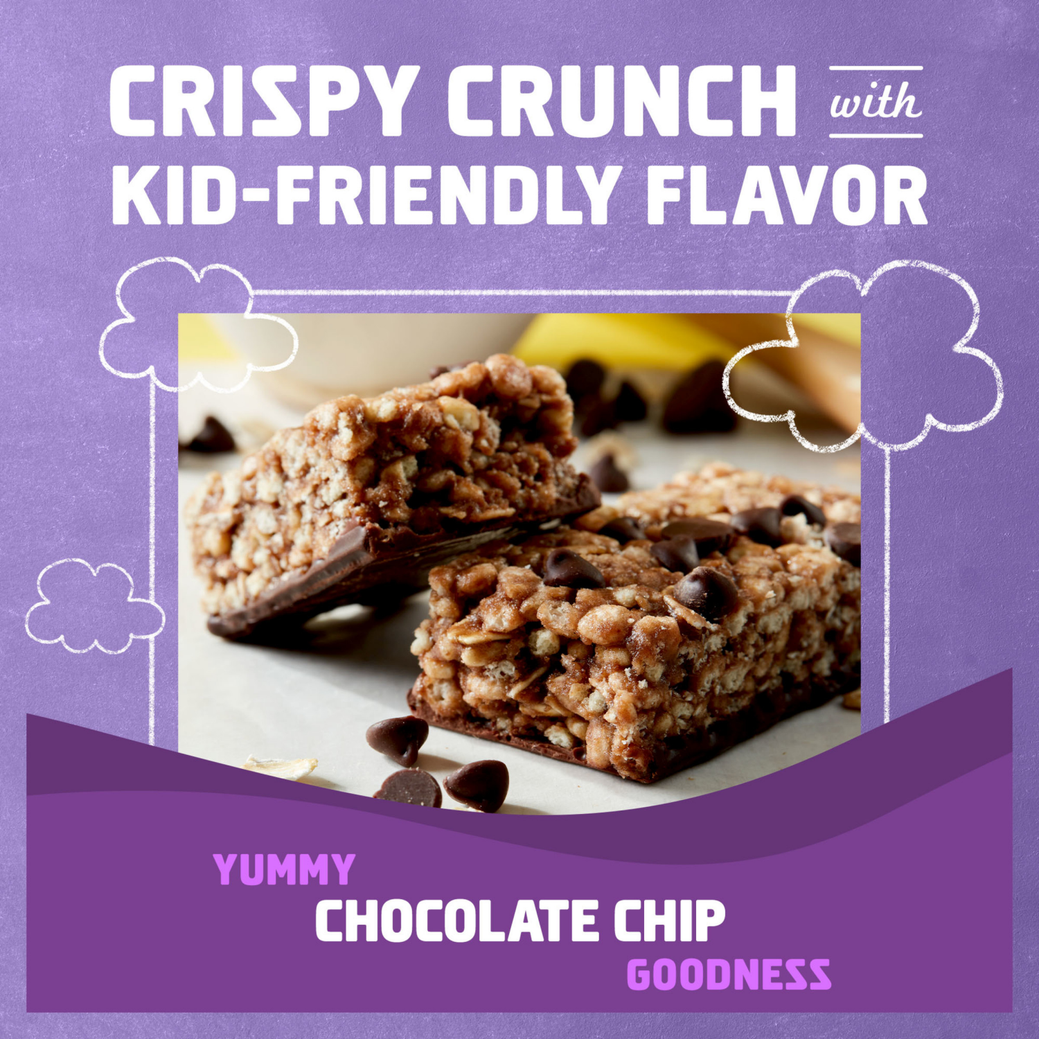 slide 6 of 8, Zbar Protein - Chocolate Chip - Crispy Snack Bars - Made with Organic Oats - Non-GMO - 5g Protein - Gluten Free Protein Bars (5 Pack), 5 ct