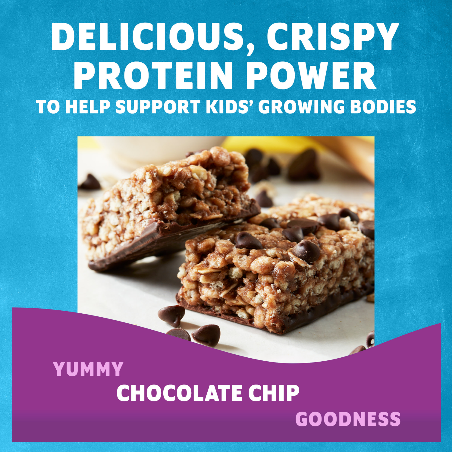 slide 6 of 8, Zbar Protein - Chocolate Chip - Crispy Snack Bars - Made with Organic Oats - Non-GMO - 5g Protein - Gluten Free Protein Bars (5 Pack), 5 ct