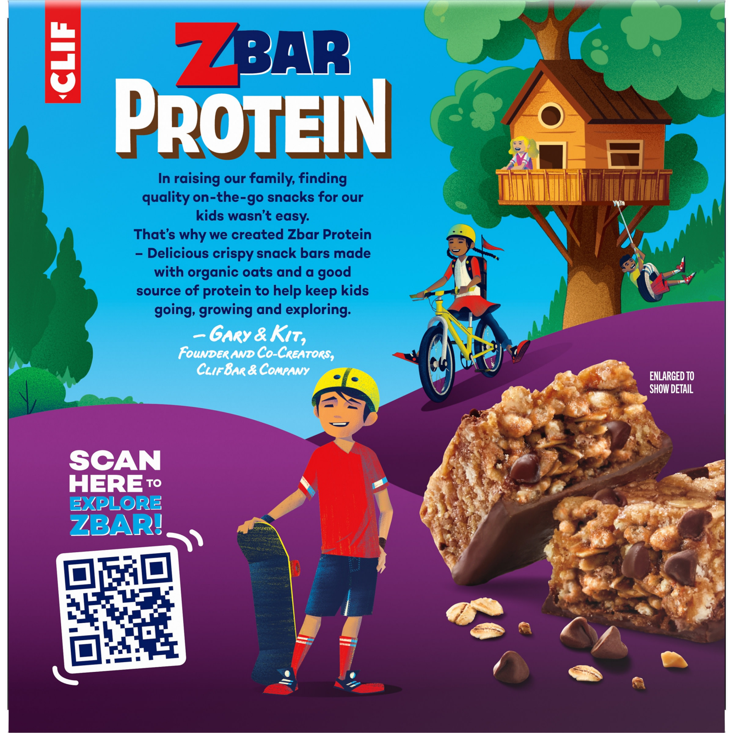 slide 8 of 8, Zbar Protein - Chocolate Chip - Crispy Snack Bars - Made with Organic Oats - Non-GMO - 5g Protein - Gluten Free Protein Bars (5 Pack), 5 ct