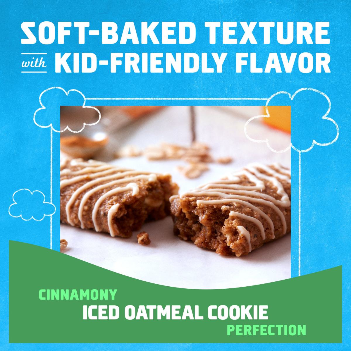 slide 5 of 5, Clif Kid Zbar Organic Iced Oatmeal Cookie Granola Bars - 12 ct, 12 ct
