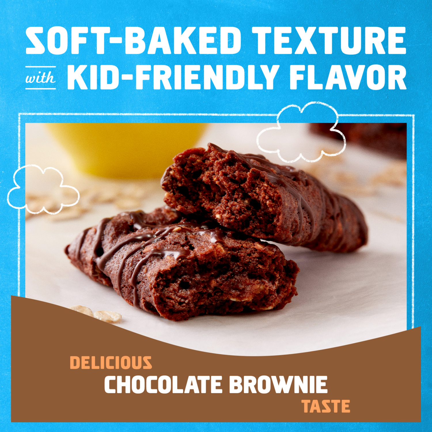 slide 6 of 8, CLIF Kid Zbar Organic Chocolate Brownie Baked Whole Grain Energy Snack Bars, 18 ct; 1.27 oz