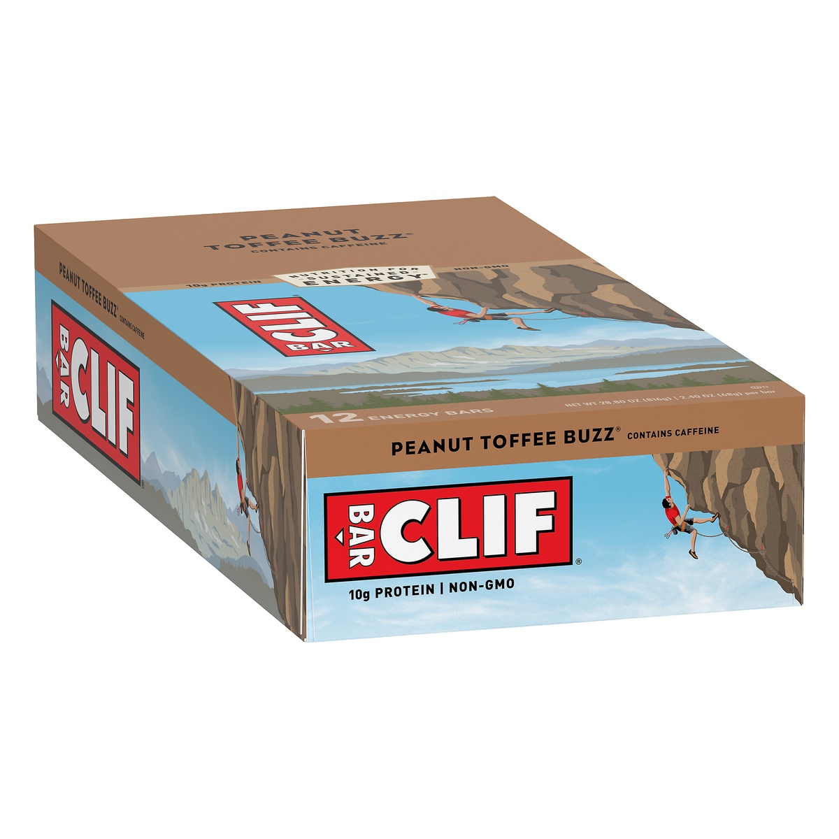 slide 2 of 10, CLIF Peanut Toffee Buzz Energy Bars, 12 ct; 2.4 oz