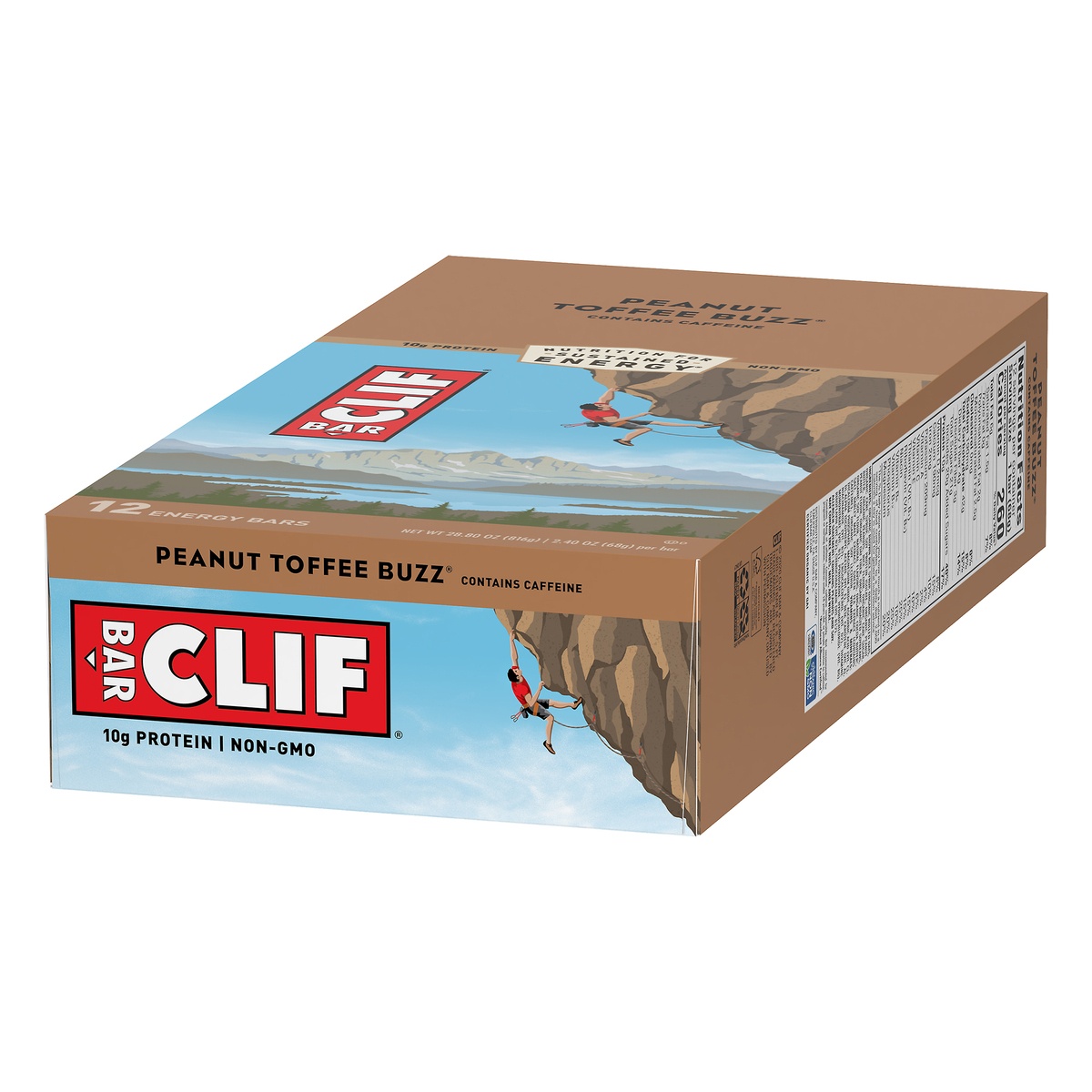 slide 3 of 10, CLIF Peanut Toffee Buzz Energy Bars, 12 ct; 2.4 oz