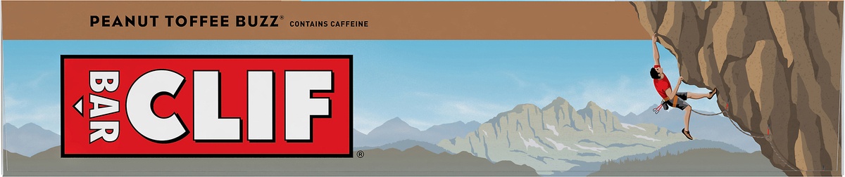 slide 7 of 10, CLIF Peanut Toffee Buzz Energy Bars, 12 ct; 2.4 oz