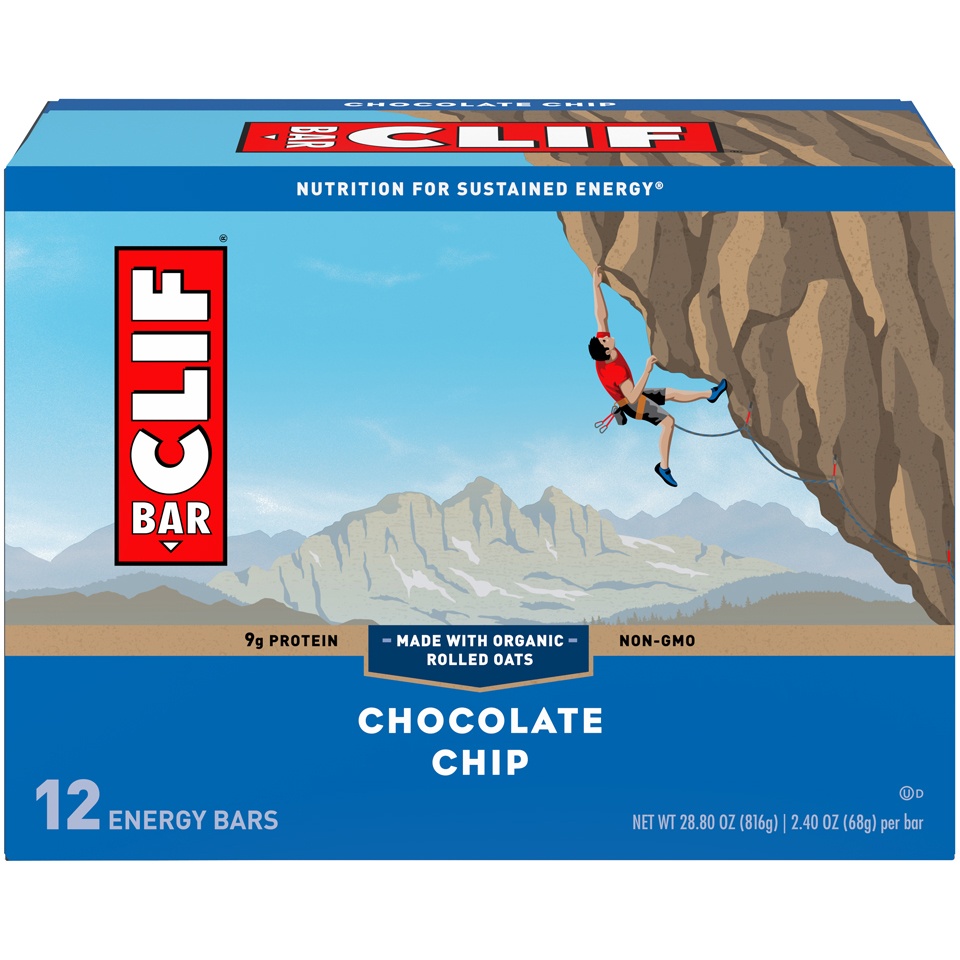 slide 2 of 9, CLIF Chocolate Chip Energy Bars 12 - 2.40 oz ea, 12 ct
