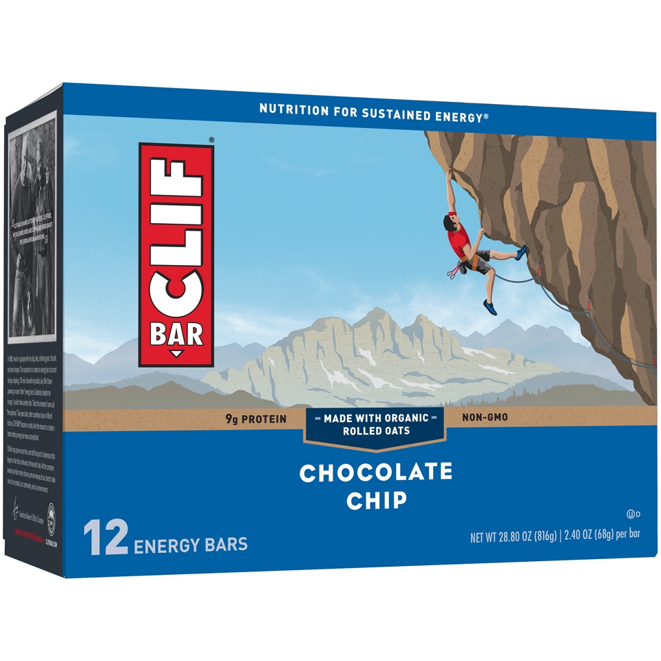 slide 3 of 9, CLIF Chocolate Chip Energy Bars 12 - 2.40 oz ea, 12 ct
