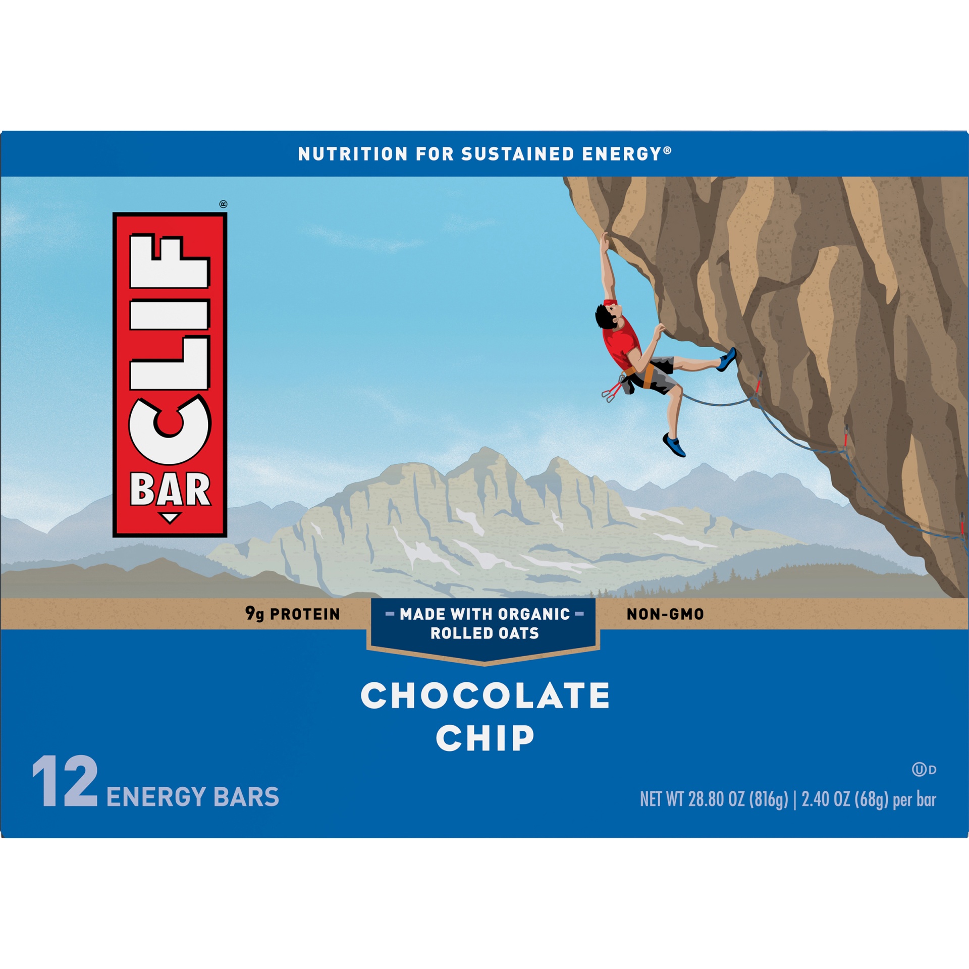 slide 7 of 9, CLIF Chocolate Chip Energy Bars 12 - 2.40 oz ea, 12 ct