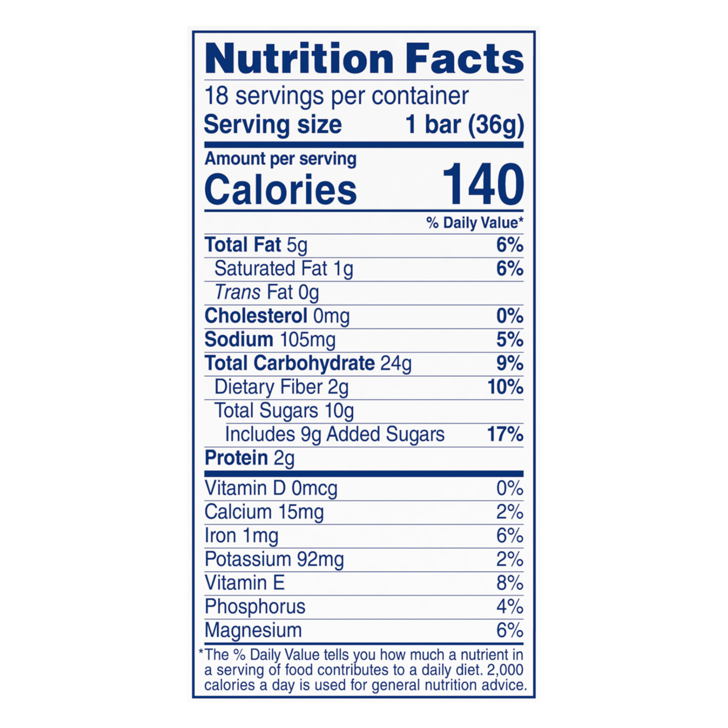 slide 5 of 8, Zbar Chocolate Chip Energy Snack Bars Value Pack 18 - 1.27 oz Packs, 18 ct