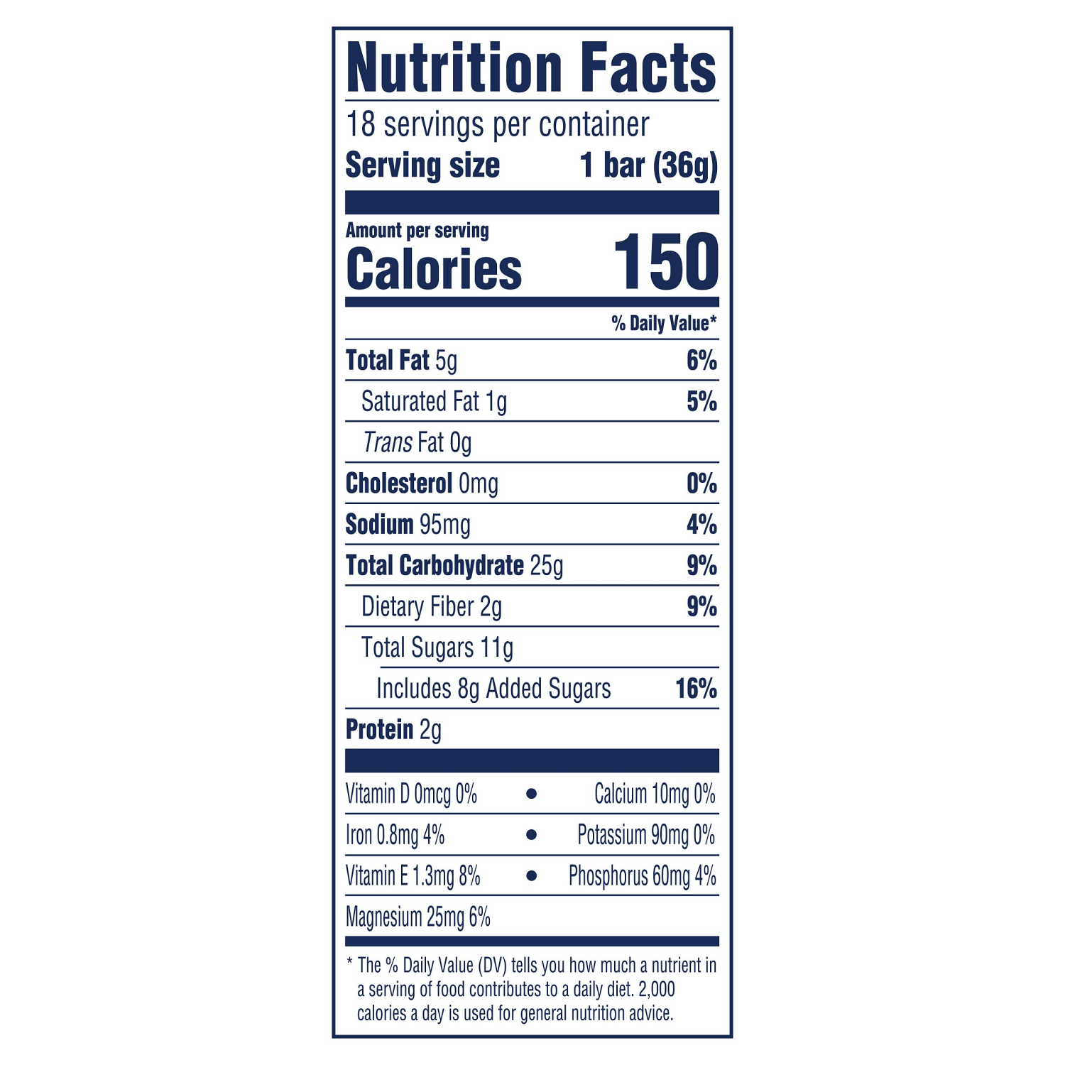 slide 5 of 8, Zbar Chocolate Chip Energy Snack Bars Value Pack 18 - 1.27 oz Packs, 18 ct