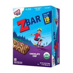 Zbar Chocolate Chip Energy Snack Bars Value Pack 18 - 1.27 oz Packs