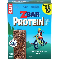 Zbar Protein Chocolate Mint Snack Bars Family Pack 10 - 1.27 oz Packs