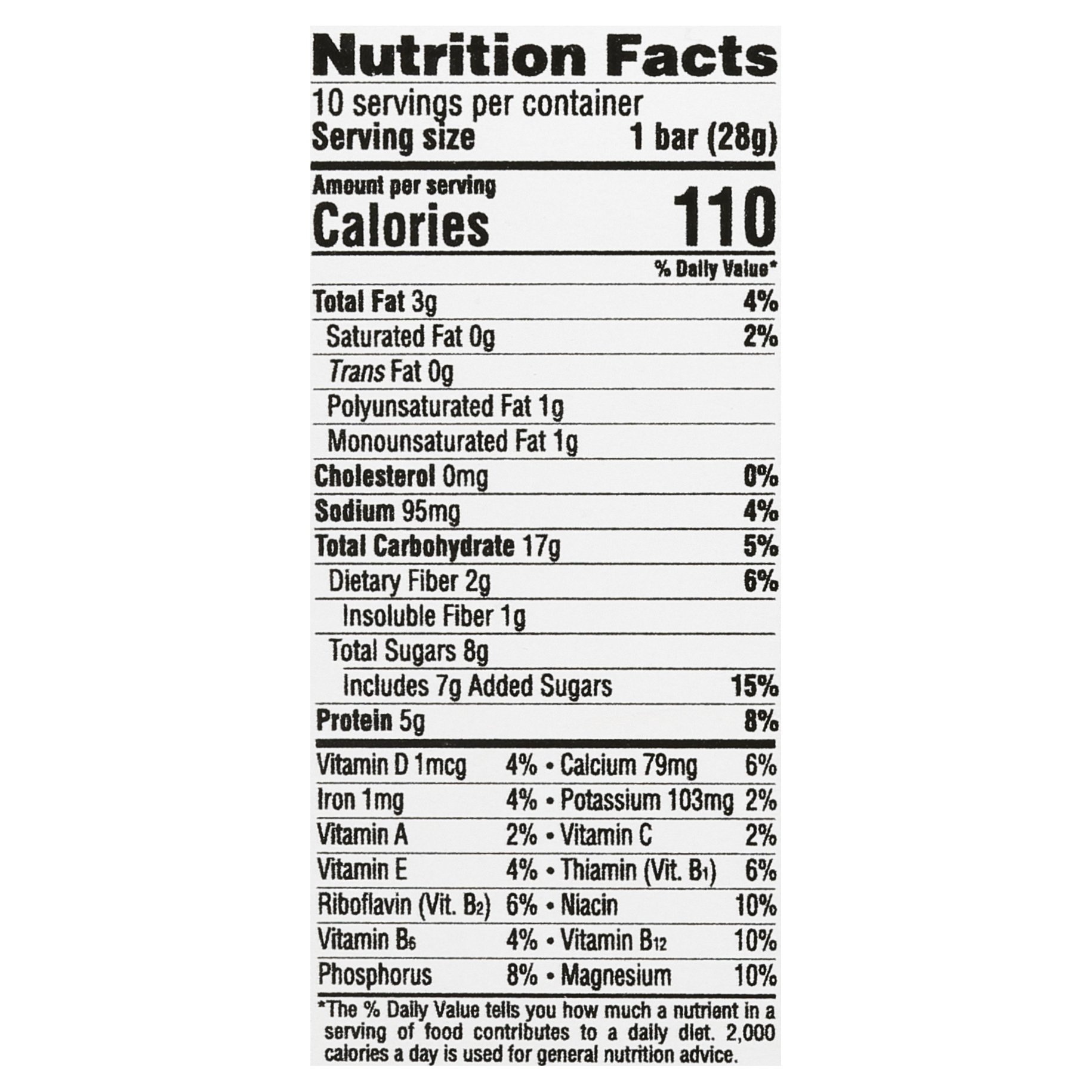 slide 2 of 2, CLIF Crunchy Peanut Butter Mini Bars 10 Count, 9.9 oz