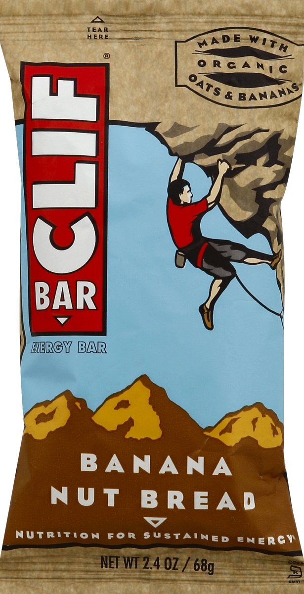 slide 5 of 6, CLIF Energy Bar, Banana Nut Bread, 2.4 oz