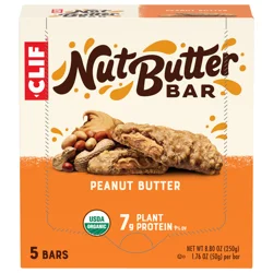 CLIF Peanut Butter Nut Butter Bars 5 - 1.76 oz Bars