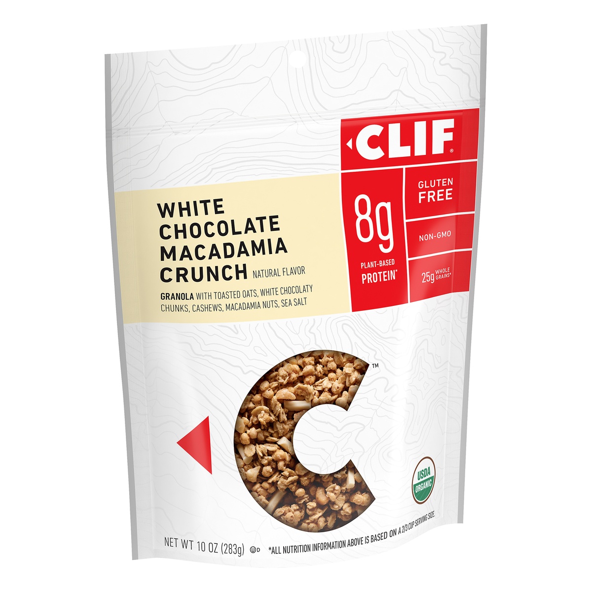 slide 8 of 10, CLIF White Chocolate Macadamia Nut Energy Granola, 10 oz