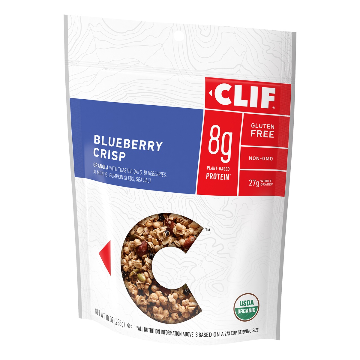 slide 3 of 10, CLIF Energy Blueberry Crisp Granola, 10 oz