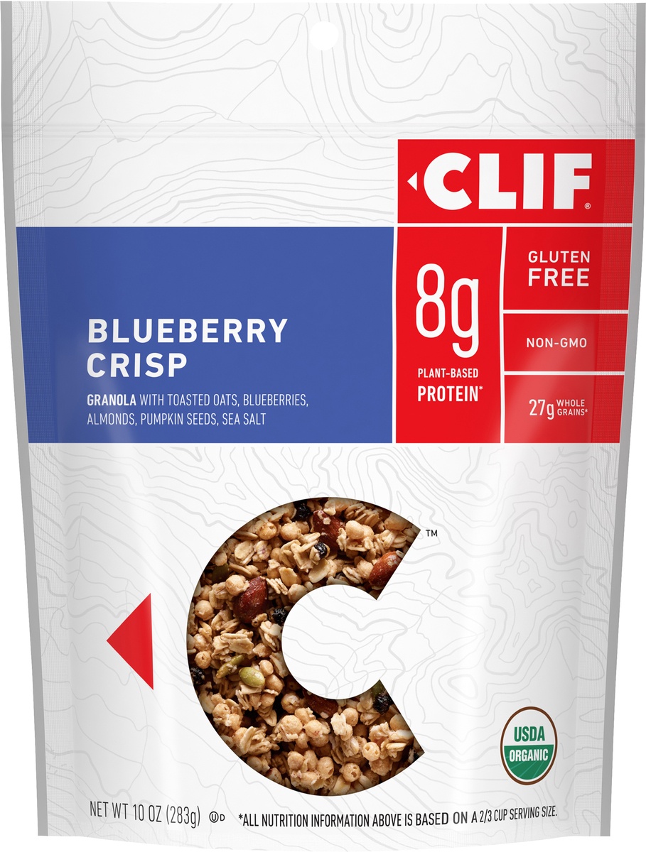 slide 9 of 10, CLIF Energy Blueberry Crisp Granola, 10 oz